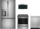 GE Profile™ 4 Piece Stainless Steel Electric Kitchen Package-0