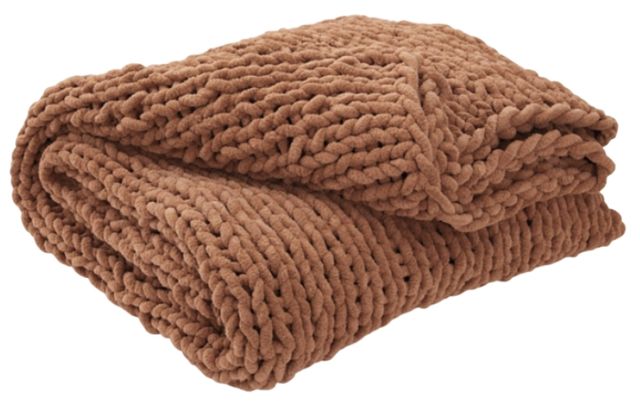 Signature Design by Ashley® Chaddon Sienna Throw Blanket-0