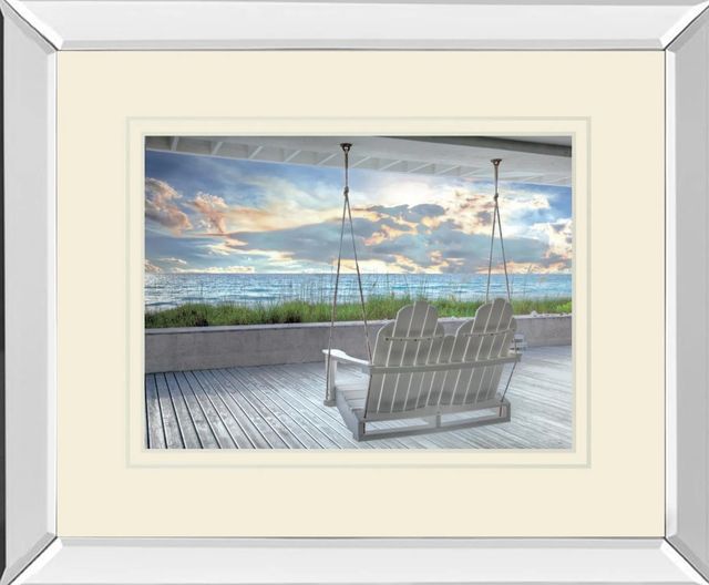 Classy Art Swing At The Beach By Celebrate Life Gallery Mirror Framed Wall Art-1