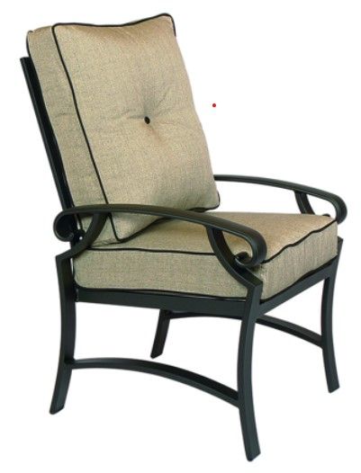 Lane Venture® Monterey Cushion Black/Yellow Dining Arm Chair-0