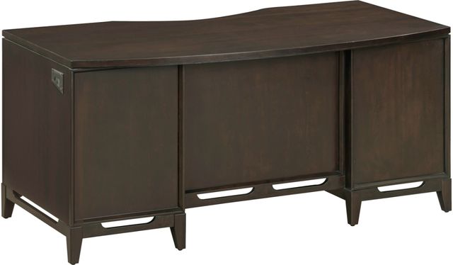 aspenhome® Sutton French Roast 66" Curved Executive Desk-3