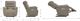La-Z-Boy® Joshua Granite Power Wall Recliner with Headrest and Lumbar-2