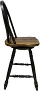 Liberty Furniture Carolina Crossing Windsor Antique Honey/Black Swivel Counter Stool-3