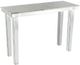 A & B Home White Marble Top Console Table with Chrome Legs-0