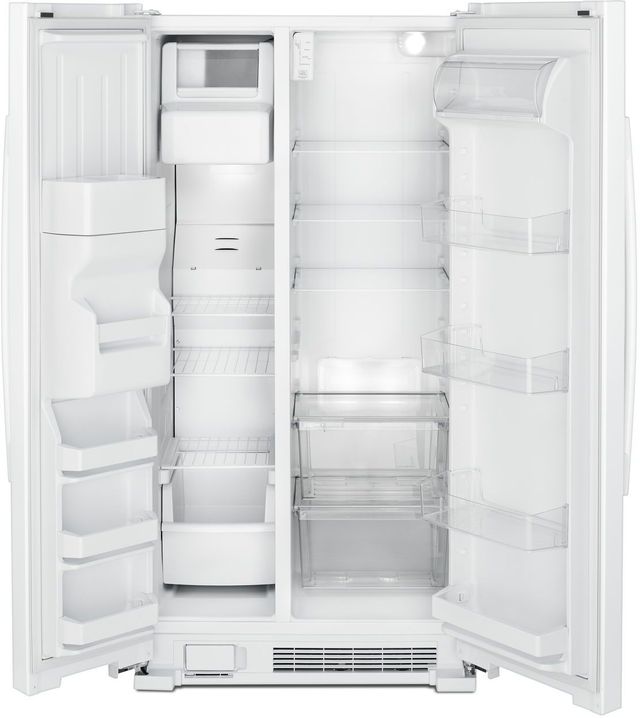 Amana® 34 in. 21.41 Cu. Ft. White Side-By-Side Refrigerator-1