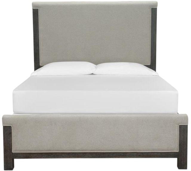Magnussen Home® Plum Creek Elite Dove/Ravenwood Black King Upholstered Panel Headboard-1