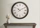 Monarch Specialties Inc. Brown 30" Oversized Round Wall Clock with Roman Numerals on Antique Backgro-2