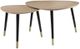 ACME Furniture Allison 2-Piece Natural Nesting Table with Black Base Set-0