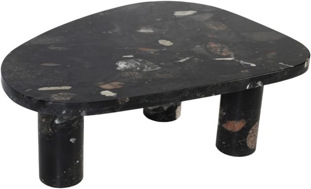 Meridian Furniture Messina Pebble Granite Stone Coffee Table-1