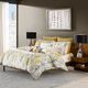 Olliix by INK+IVY Gold Nadia Dot Metallic Gold Embroidery Oblong Pillow-1