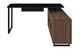 Coaster® Maddox Black/Walnut 60" L-Shape Office Computer Desk-2