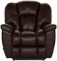 La-Z-Boy® Maverick Walnut Leather Manual Wall Recliner-1
