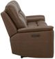 Liberty Furniture Collins York Chestnut Leather Power Reclining Sofa-4