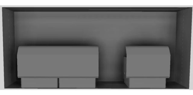 Vent-A-Hood® 48" Gunsmoke Contemporary Wall Mounted Range Hood-3