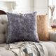 Surya Collins Medium Gray 20"x20" Toss Pillow with Polyester Insert-4