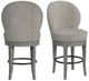 Elements International Westford Gray Swivel Bar Stool-1