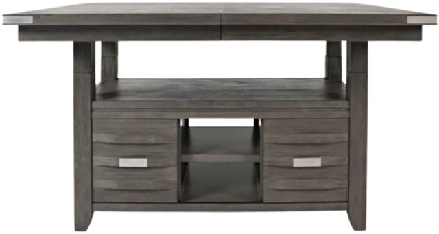 Jofran Inc. Altamonte Brushed Gray High-Low Rectangle Dining Table-2