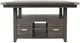 Jofran Inc. Altamonte Brushed Gray High-Low Rectangle Dining Table-2