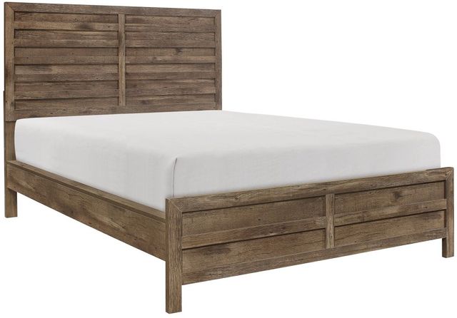 Homelegance® Mandan Weather Pine Eastern King Panel Bed-0