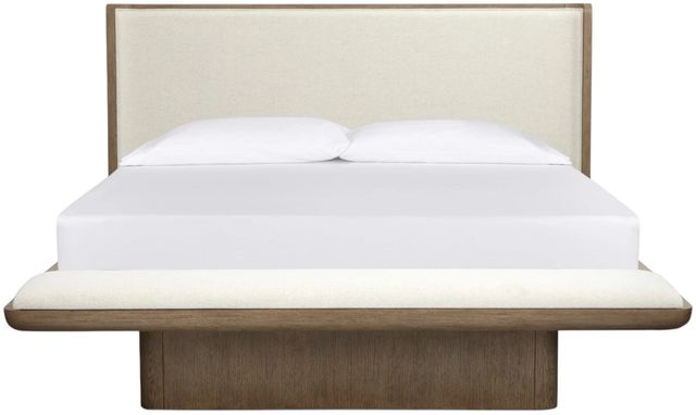 Magnussen Home® Thorne Amber Brown/White California King Upholstered Platform Bed-2