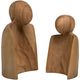 Dovetail Furniture 2-Piece Natural Wood Sculpture Set-0