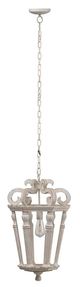 A & B Home Bonner Weathered White Classic Chandelier-0