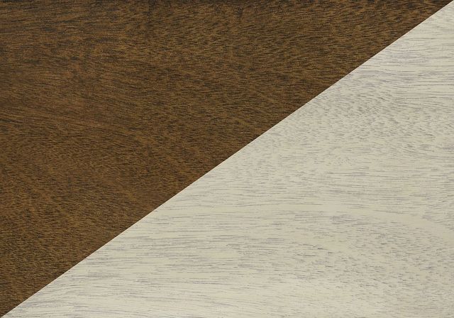 Monarch Specialties Inc. Antique White/Espresso Veneer 2-Tier Storage Accent Table-3