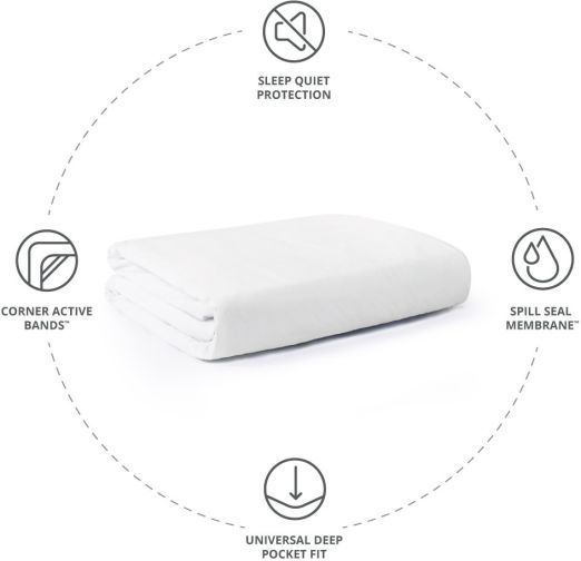 Cariloha Signature Jersey White King Mattress Protector-1