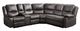 Mazin Furniture Everett 3-Piece Black Modular Reclining Sectional-0