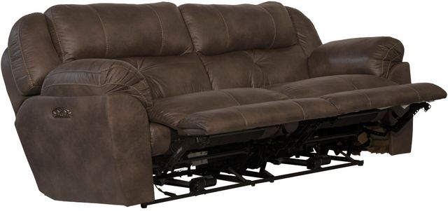 Catnapper® Ferrington Dusk Power Headrest with Lumbar Power Lay Flat Reclining Sofa-2