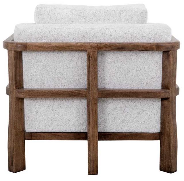 International Furniture Direct Roots Stained Brown/White Accent Chair-4