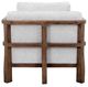 International Furniture Direct Roots Stained Brown/White Accent Chair-4