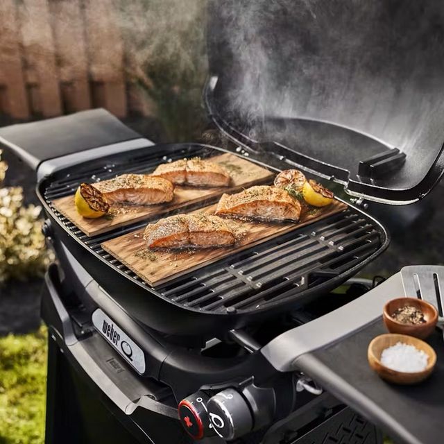 Weber® Q 2800N+ 2-Burner Sky Blue Tabletop Liquid Propane Gas Grill-3