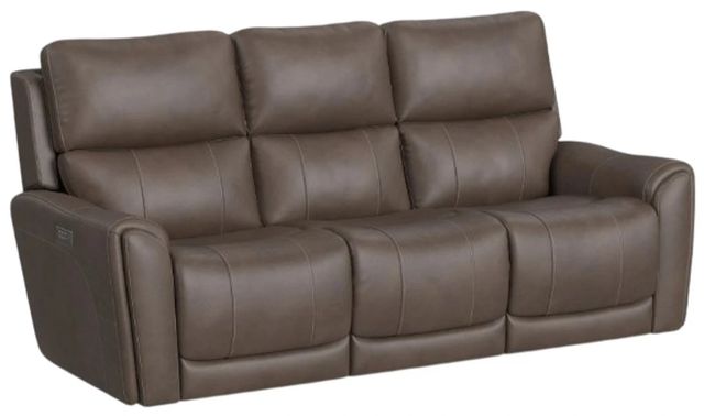 Flexsteel® Carter Cappuccino Power Reclining Sofa with Console-0