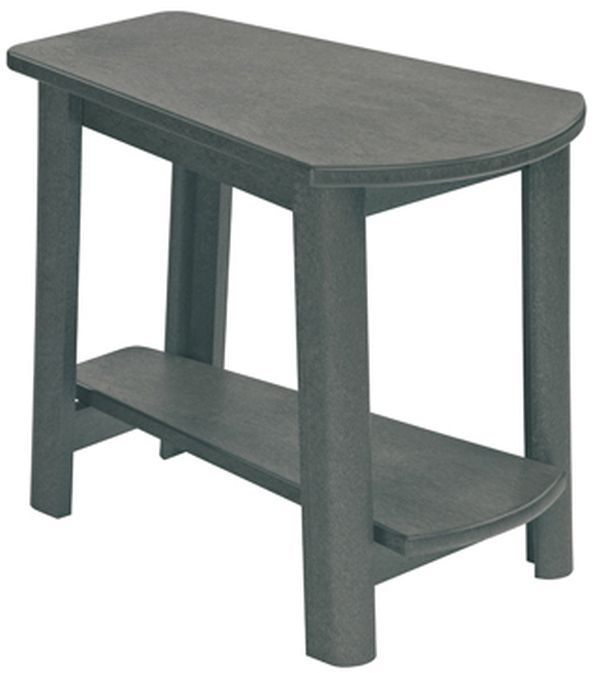 C R Plastic Generation Line Slate Gray Addy Side Table-0