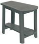 C R Plastic Generation Line Slate Gray Addy Side Table-0