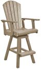 C R Plastics Generation Line Beige Swivel Pub Chair-0