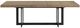 Intercon Eden Rustic Dune Top Dining Table with Black Pedestal Base-2