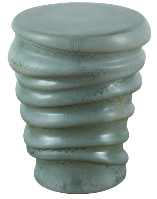 Uttermost® Skye Light Aqua Glaze Garden Stool-0
