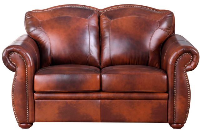 Leather Italia™ Cambria Arizona Brown Loveseat-1