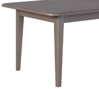 Country View Woodworking Customizable Ithaca Red Oak Top 42" Dining Table with 2-Leaves and  Brown Maple Base-1