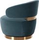 TOV Furniture Austin Dark Teal Swivel Accent Chair-4