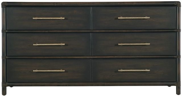 Hooker® Furniture Retreat Pole Rattan Black Sand Dresser-2