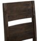 International Furniture Direct Dark Teak Stained Dark Side Chair-4