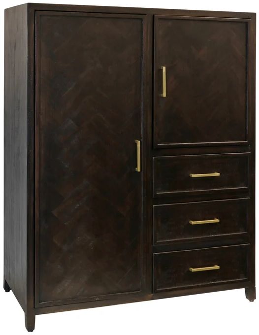 Stylecraft Burnt Umber Wardrobe Cabinet-0