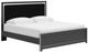 Signature Design by Ashley® Zuraleus Matte Black King Upholstered Platform Bed-0