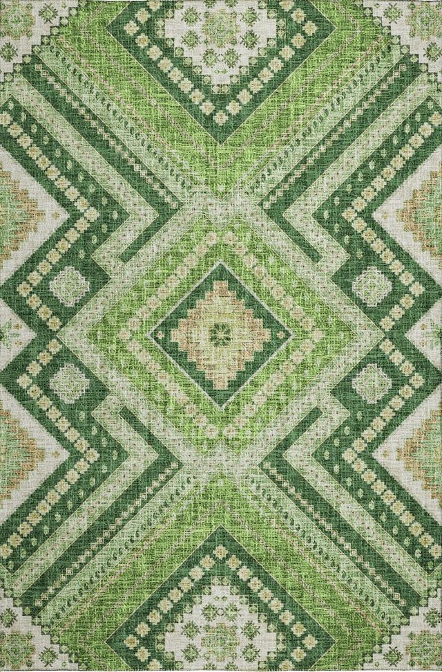 Dalyn™ Rug Company Portico PO5 Green 5'x8' Area Rug-0