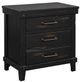 Bernards Spruce Creek 4-Piece Black Queen Panel Bed Set-4
