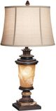 Pacific Coast® Lighting Pine Cone Glow Dark Bronze Table Lamp With Night Light-0