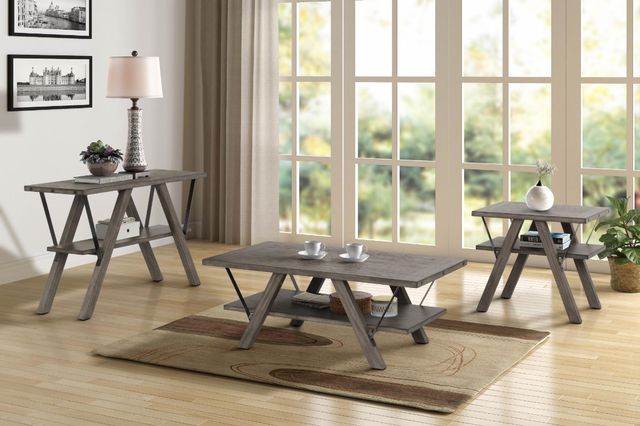 Bernards Harlocke Brown End Table-1